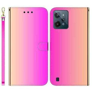 For OPPO Realme C31 Imitated Mirror Surface Leather Phone Case(Gradient Color)