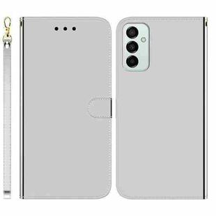 For Samsung Galaxy M23 / F23 Imitated Mirror Surface Leather Phone Case(Silver)