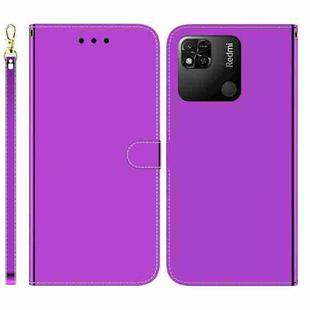 For Xiaomi Redmi 10A Imitated Mirror Surface Leather Phone Case(Purple)