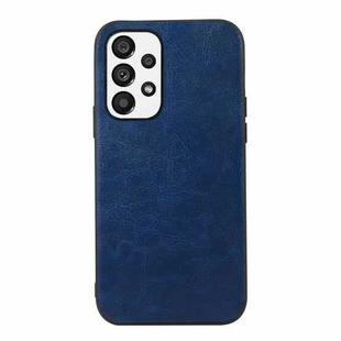 For Samsung Galaxy A33 5G Crazy Horse Texture PU Phone Case(Blue)