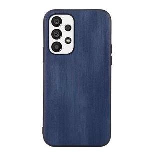 For Samsung Galaxy A53 5G Yellow Cow Texture PU Phone Case(Blue)
