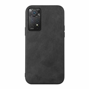 For Xiaomi Redmi Note 11 Pro Global Cowhide Texture PU Phone Case(Black)