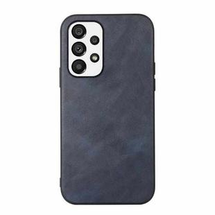 For Samsung Galaxy A23 4G Cowhide Texture PU Phone Case(Blue)