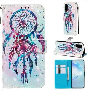 For Galaxy S20+ 3D Painting Horizontal Flip Leather Case with Holder & Card Slot & Wallet & Lanyard(Color Drop Wind Chimes)