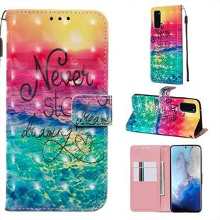 For Galaxy S20 3D Painting Horizontal Flip Leather Case with Holder & Card Slot & Wallet & Lanyard(Chasing Dreams)