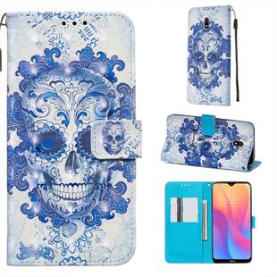 For Xiaomi Redmi 8A 3D Painting Horizontal Flip Leather Case with Holder & Card Slot & Wallet & Lanyard(Cloud Ghost Head)