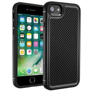 For iPhone SE 2022 / SE 2020 / 8 / 7 Forerunner TPU+PC Phone Case(Carbon Fiber Black)
