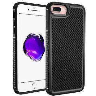 Forerunner TPU+PC Phone Case For iPhone 8 Plus / 7 Plus(Carbon Fiber Black)
