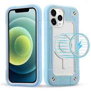 For iPhone 12 / 12 Pro Colorful Magsafe Magnetic Phone Case(Ice Blue)