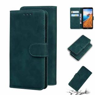 For Xiaomi Redmi 7A Skin Feel Pure Color Flip Leather Phone Case(Green)