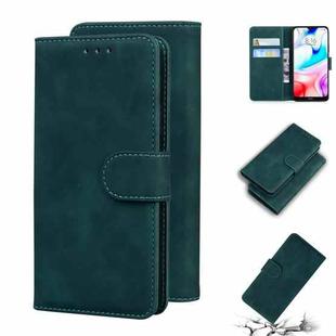 For Xiaomi Redmi 8 Skin Feel Pure Color Flip Leather Phone Case(Green)