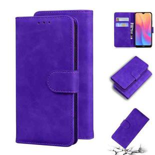 For Xiaomi Redmi 8A Skin Feel Pure Color Flip Leather Phone Case(Purple)