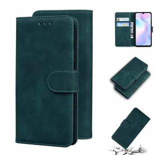 For Xiaomi Redmi 9A Skin Feel Pure Color Flip Leather Phone Case(Green)