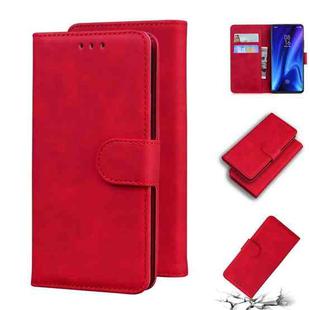For Xiaomi Redmi K20 / K20 Pro & Mi 9T/ Mi 9T Pro Skin Feel Pure Color Flip Leather Phone Case(Red)