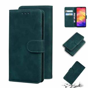 For Xiaomi Redmi Note 7 / Note 7S Skin Feel Pure Color Flip Leather Phone Case(Green)