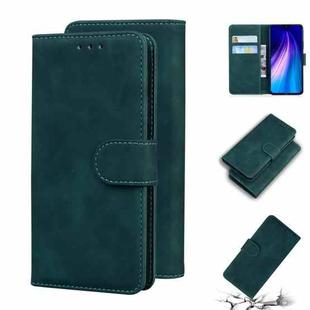 For Xiaomi Redmi Note 8 Skin Feel Pure Color Flip Leather Phone Case(Green)