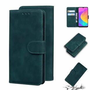 For Xiaomi Mi CC9 / 9 Lite Skin Feel Pure Color Flip Leather Phone Case(Green)