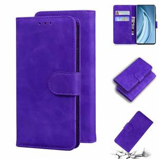 For Xiaomi Mi 10S Skin Feel Pure Color Flip Leather Phone Case(Purple)