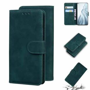 For Xiaomi Mi 11 Skin Feel Pure Color Flip Leather Phone Case(Green)