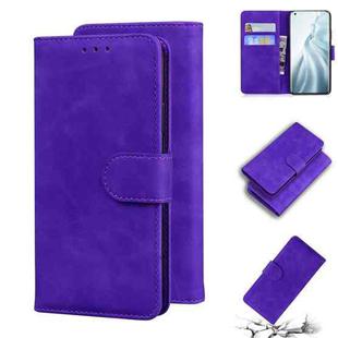 For Xiaomi Mi 11 Skin Feel Pure Color Flip Leather Phone Case(Purple)