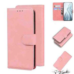 For Xiaomi Mi 11 Skin Feel Pure Color Flip Leather Phone Case(Pink)