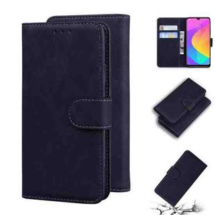 For Xiaomi Mi CC9e / A3 Skin Feel Pure Color Flip Leather Phone Case(Black)