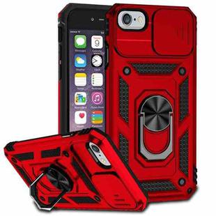 For iPhone SE 2022 / SE 2020 / 8 / 7 / 6 Sliding Camshield Holder Phone Case(Red)