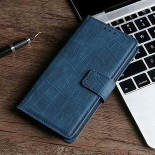 For Xiaomi Mi CC9 Pro Skin Feel Crocodile Texture Magnetic Leather Phone Case(Blue)