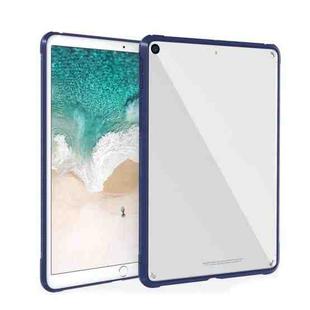For iPad 10.2 inch 2021 / 2019 PC+TPU Transparent Shockproof Tablet Case(Blue)