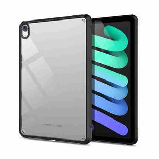 For iPad mini 6 PC+TPU Transparent Shockproof Tablet Case(Black)