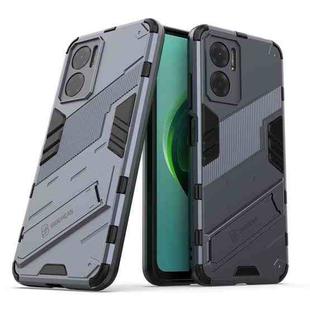For Xiaomi Redmi Note 11E 5G China Punk Armor 2 in 1 PC + TPU Shockproof Phone Case with Invisible Holder(Gray)