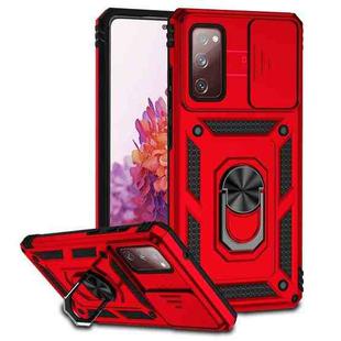 For Samsung Galaxy S20 FE Sliding Camshield Holder Phone Case(Red)