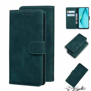 For Huawei P40 lite / nova 6 SE / nova 7i Skin Feel Pure Color Flip Leather Phone Case(Green)