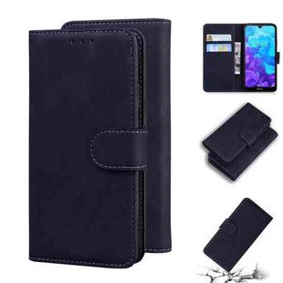 For Huawei Y5 2019 / Honor 8S Skin Feel Pure Color Flip Leather Phone Case(Black)