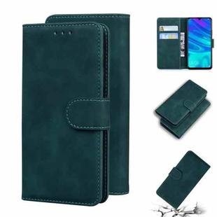 For Huawei P smart 2019 / Honor 10 Lite Skin Feel Pure Color Flip Leather Phone Case(Green)