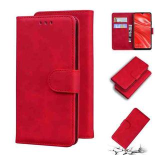 For Huawei P Smart+ 2019  / Enjoy 9s / Honor 20 lite / Honor 20i Skin Feel Pure Color Flip Leather Phone Case(Red)
