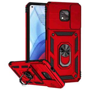 For Motorola Moto G Power 2021 Sliding Camshield Holder Phone Case(Red)