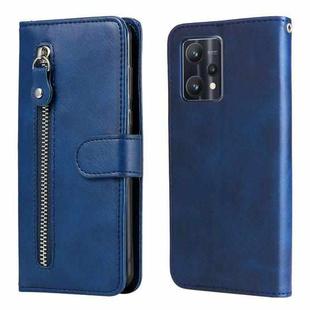 For OPPO Realme 9 Pro/Realme V25 Fashion Calf Texture Zipper Horizontal Flip Leather Case(Blue)
