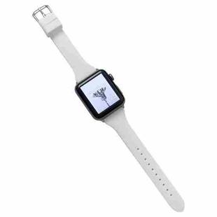 Small Waist Silicone Watch Band For Apple Watch Series 8&7 41mm / SE 2&6&SE&5&4 40mm / 3&2&1 38mm(A)