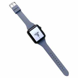 Small Waist Silicone Watch Band For Apple Watch Series 8&7 41mm / SE 2&6&SE&5&4 40mm / 3&2&1 38mm(G)