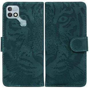 For Infinix Hot 10i / Smart 5 Pro X659B / PR652B / S658E Tiger Embossing Pattern Horizontal Flip Leather Phone Case(Green)