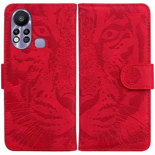 For Infinix Hot 11s X6812 Tiger Embossing Pattern Horizontal Flip Leather Phone Case(Red)