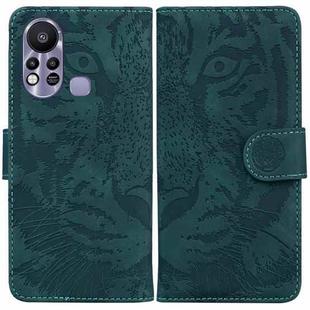 For Infinix Hot 11s X6812 Tiger Embossing Pattern Horizontal Flip Leather Phone Case(Green)