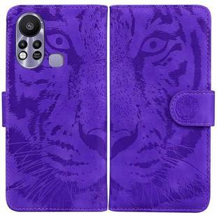 For Infinix Hot 11s X6812 Tiger Embossing Pattern Horizontal Flip Leather Phone Case(Purple)