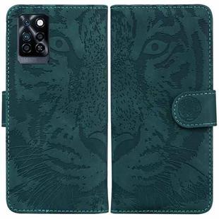 For Infinix Note 11 Tiger Embossing Pattern Horizontal Flip Leather Phone Case(Green)