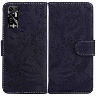For Tecno Pova 2 Tiger Embossing Pattern Horizontal Flip Leather Phone Case(Black)