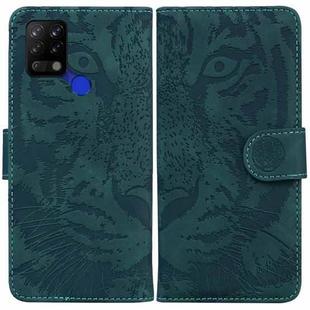 For Tecno Pova LD7 Tiger Embossing Pattern Horizontal Flip Leather Phone Case(Green)