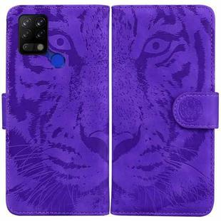 For Tecno Pova LD7 Tiger Embossing Pattern Horizontal Flip Leather Phone Case(Purple)