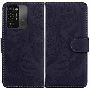 For Tecno Spark Go 2022 / Spark 8C Tiger Embossing Pattern Horizontal Flip Leather Phone Case(Black)