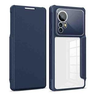 For Xiaomi 12 5G Magnetic Flip Leather Phone Case(Blue)
